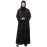 Nazneen  Both front shoulder to bottom , Sleeves and Hijab Hand Embroidered with inner Cardigan Style Abaya with Hijab