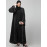Nazneen  Both front shoulder to bottom , Sleeves and Hijab Hand Embroidered with inner Cardigan Style Abaya with Hijab