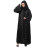 Nazneen  Both front shoulder to bottom , Sleeves and Hijab Stone Hand Embroidered with inner Cardigan Style Abaya with Hijab