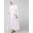 Nazneen  Both front shoulder to bottom , Sleeves and Hijab Stone Hand Embroidered with inner Cardigan Style Abaya with Hijab