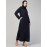 Nazneen Front open Coat Collar Self Fabric Button Coat style Abaya /Burqa / Naqab