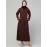 Nazneen Front open Coat Collar Self Fabric Button Coat style Abaya /Burqa / Naqab