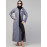 Nazneen Front open Coat Collar Self Fabric Button Coat style Abaya /Burqa / Naqab