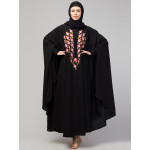 Nazneen Smoking Sleeve Resham Embroidery Irani Kaftan/ Burqa /Naqab