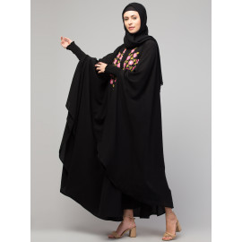 Nazneen Smoking Sleeve Resham Embroidery Irani Kaftan/ Burqa /Naqab