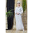 Nazneen Full Hand Embroidered White Wedding Abaya