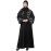 NAZNEEN ONE SIDE FRONT SLEEVES AND HIJAB EMBROIDERED FRONT OPEN ABAYA