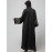 NAZNEEN ONE SIDE FRONT SLEEVES AND HIJAB EMBROIDERED FRONT OPEN ABAYA