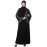 NAZNEEN SLEEVE AND HIJAB LEAF EMBROIDERED FRONT OPEN ABAYA