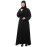 Nazneen Sleeves and Hijab Silver hand embroidred A line Abaya