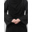Nazneen Sleeves and Hijab Silver hand embroidred A line Abaya