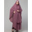 Nazneen 3 pcs set of Abaya Khimer and Nose piece