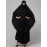 Nazneen 3 pcs set of Abaya Khimer and Nose piece