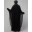 Nazneen double layer hand black embroidery butterfly Abaya