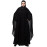 Nazneen black hand embroidery butterfly double layer Abaya