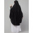 Nazneen Islamic Calligraphy printed stretchable smoking at wrist knee length Jilbab cum prayer khimar Hijab