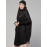 Nazneen Ready to Wear tie at back smoking at wrist with Naqab instant Khimer Prayer hijab For Hajj and Umrah