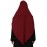 Nazneen Frill around shoulder, Triangle instant ready to wear tie at back Trendy Hijab (MAROON)