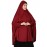 Nazneen stretchable Jeresy elastic at wrist with sleeve  Jilbab cum prayer khimar  Hijab (MAROON)