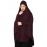 Nazneen Smoking sleeve instant ready to wear  Jilbab cum Khimer Hijab (WINE)