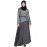 NAZNEEN Asymmetrical Contrast Skirt Casual Abaya