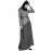 NAZNEEN Asymmetrical Contrast Skirt Casual Abaya
