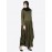 Nazneen Pleating at Waist Stretchable Knits Travel Abaya