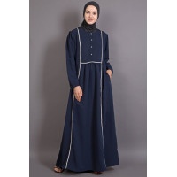 Nazneen Bohemian Contrast Lace Abaya