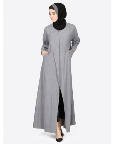 Nazneen Executive Wrap Around Coat Abaya
