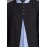 Nazneen Contrast Yoke Black/Sky Blue Casual Abaya