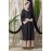 Nazneen Double Layer Hand Embroidered Party Abaya
