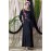 Nazneen applique flowers Hand work Party Nida Abaya