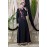 Nazneen applique flowers Hand work Party Nida Abaya