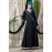 Nazneen Hand Embroidered Flare Nida Abaya