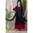Nazneen Embroidered Neck Band Double Layer Party Abaya
