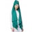 Nazneen Ready to Wear Green Turban With Attached Hijab