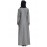 Nazneen Contrast Yoke Pocket Cuff Grey Black Denim Jilbab