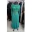 Nazneen Embellished Green Flower Beads Luxury Abaya