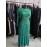 Nazneen Embellished Green Flower Beads Luxury Abaya