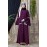 Nazneen Embroidered Pocket Bell Sleeve Casual Abaya