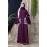 Nazneen Embroidered Pocket Bell Sleeve Casual Abaya