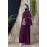 Nazneen Embroidered Pocket Bell Sleeve Casual Abaya