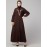 Nazneen Front and Sleeve Resham Embroidery Balloon Sleeve Abaya