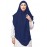 Nazneen Navy Triangle tow layers tie at back Ready to wear Hijab cum Naqab