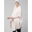 Nazneen Ready to Wear tie at back smoking at wrist with Naqab instant Khimar