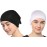 Nazneen Women's Tube Hijab Bonnet Cap Under Scarf Pullover Combo 2 Piece (Black & White)