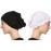 Nazneen Women's Tube Hijab Bonnet Cap Under Scarf Pullover Combo 2 Piece (Black & White)