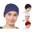 Nazneen Women's Tube Hijab Bonnet Cap Under Scarf Pullover Combo 4 Piece (Maroon, White Black & Navy Blue)