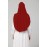 Nazneen Maroon Gathered Instant Ready To Wear Prayer Hijab