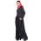 Nazneen Pleating At Waist Stretchable Knits Travel Abaya